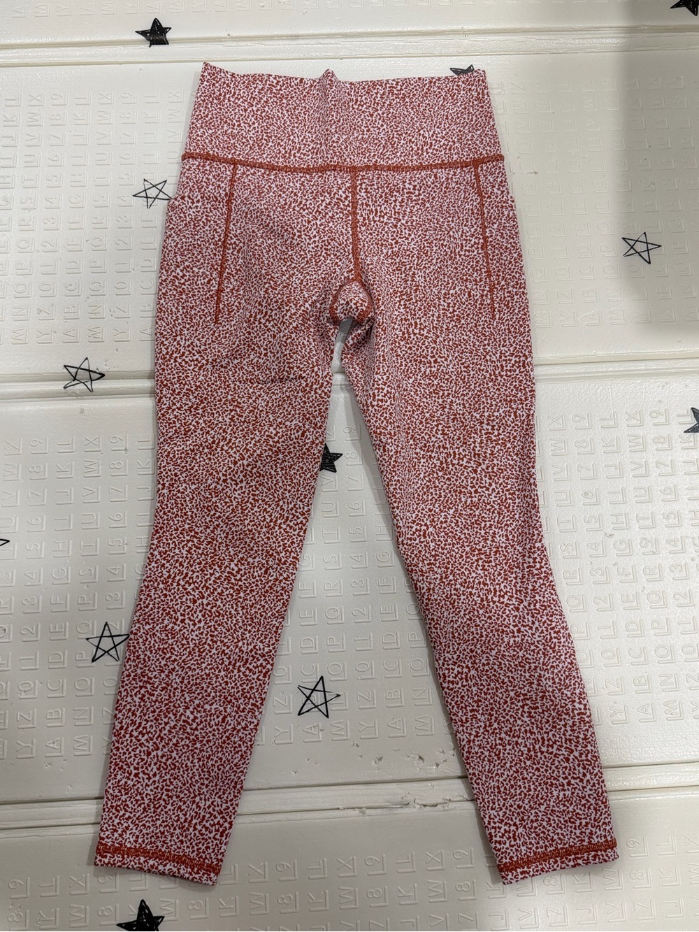 Athleta Rust Speckle High-Rise Leggings